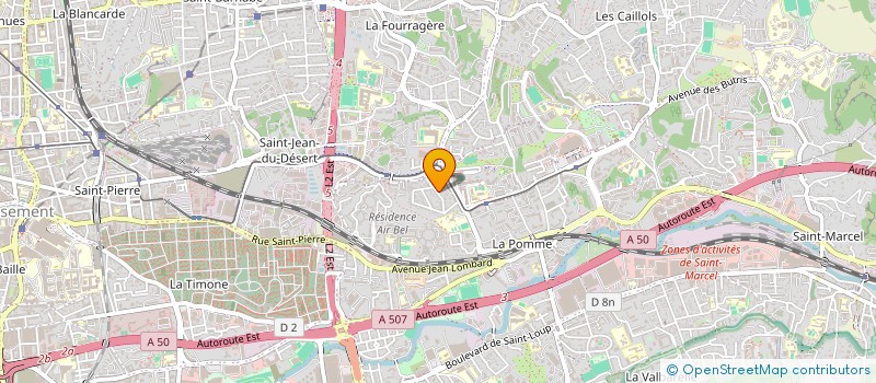 localisation de l'entreprise EYE'DIF. à MARSEILLE