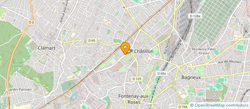 localisation de l'entreprise EYE DYNAMIC  CHATILLON