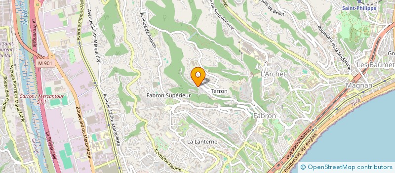 localisation de l'entreprise EYE FLUX à NICE