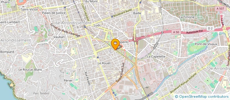 localisation de l'entreprise EYE IMMO à MARSEILLE