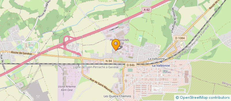 localisation de l'entreprise EYE TECH GROUP à BELIGNEUX