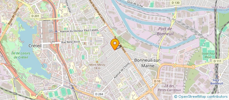 localisation de l'entreprise EYE VA CONSULTING à BONNEUIL SUR MARNE
