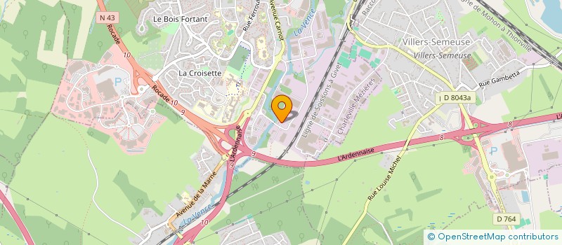 localisation de l'entreprise EYERYU à CHARLEVILLE-MEZIERES