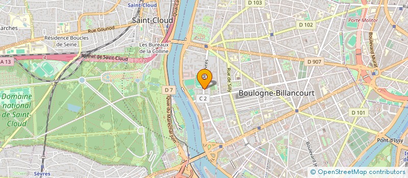 localisation de l'entreprise EYES CUBES à BOULOGNE-BILLANCOURT