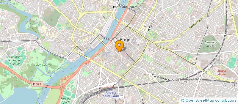 localisation de l'entreprise EYES GROUP à ANGERS
