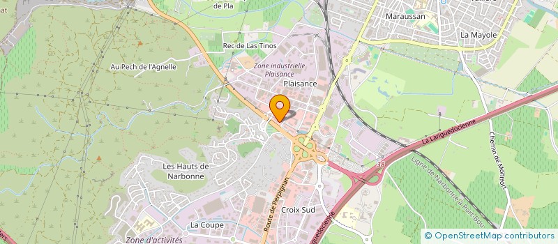 localisation de l'entreprise EYES OPTIC à NARBONNE