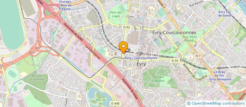 localisation de l'entreprise EYES ROAD S.A.S à EVRY-COURCOURONNES