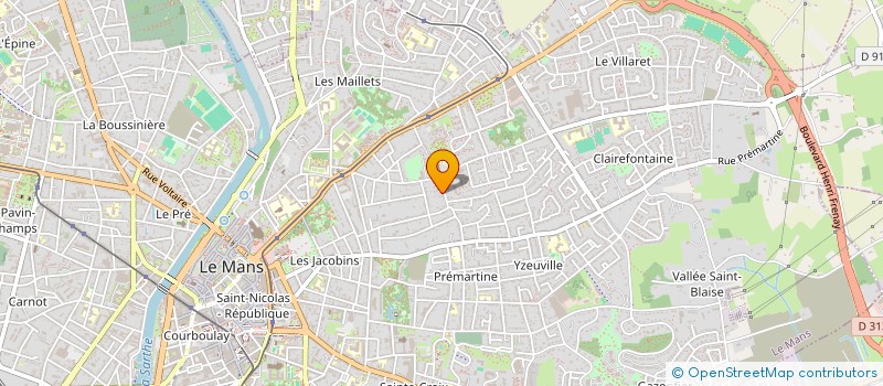 localisation de l'entreprise EYES4U à LE MANS