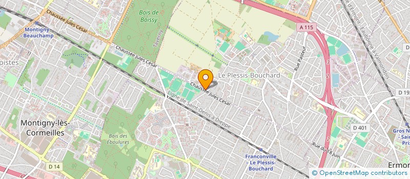 localisation de l'entreprise EYEWORK  LE PLESSIS-BOUCHARD