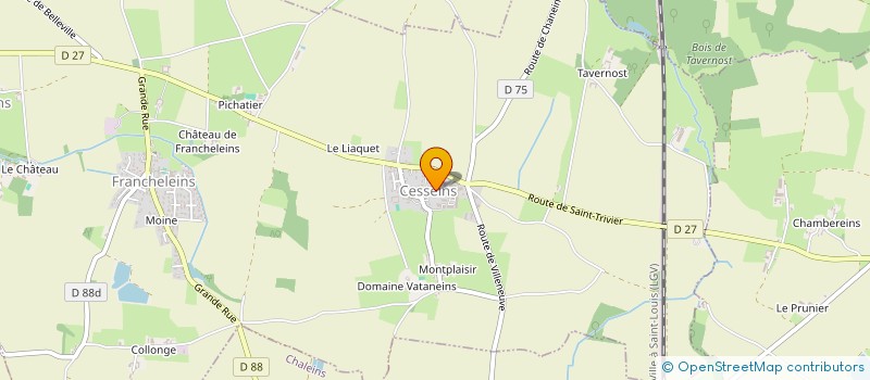 localisation de l'entreprise EYKIVAN à FRANCHELEINS