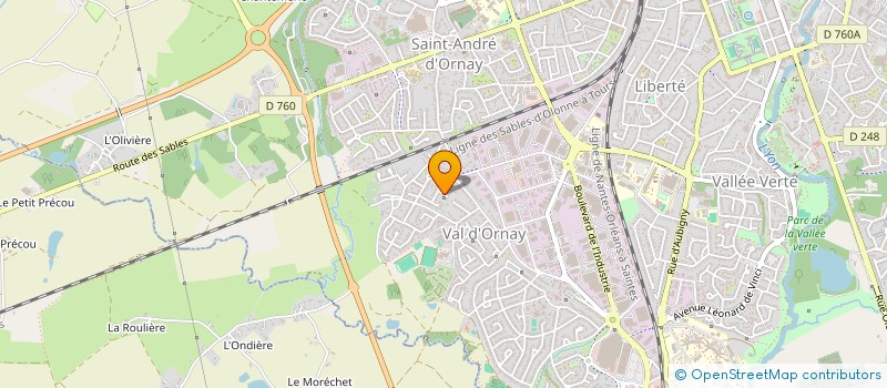 localisation de l'entreprise EYLA à LA ROCHE-SUR-YON