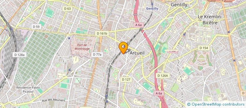 localisation de l'entreprise EYLAU  ARCUEIL