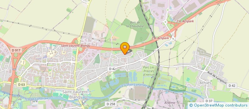 localisation de l'entreprise EYLEM  SAINT-LAURENT-BLANGY