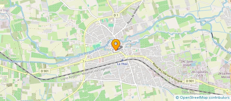 localisation de l'entreprise EYM FRUILEG  LE THOR