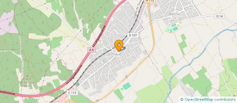 localisation de l'entreprise EYMARD CHRISTIAN ET NICOLE  UCHAUD