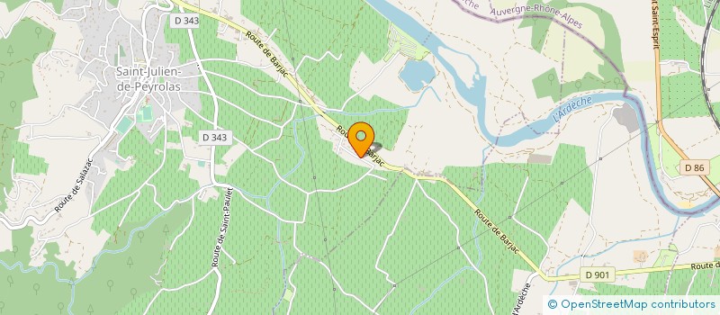 localisation de l'entreprise EYMARD FRANCOIS ET FILS  SAINT-JULIEN-DE-PEYROLAS