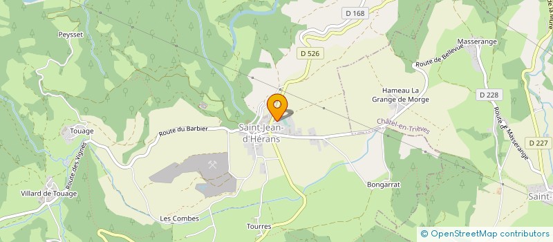 localisation de l'entreprise EYMARD PLOMBERIE  SAINT-JEAN-D'HERANS