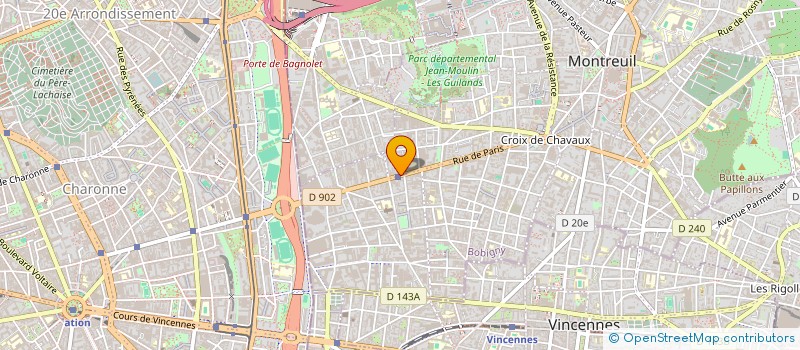 localisation de l'entreprise EYMEN à MONTREUIL