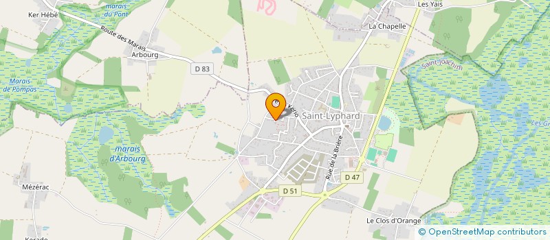 localisation de l'entreprise EYMERY FINANCES  SAINT-LYPHARD