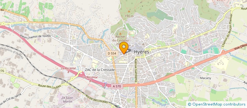 localisation de l'entreprise EYMERY NAVARRO  HYERES