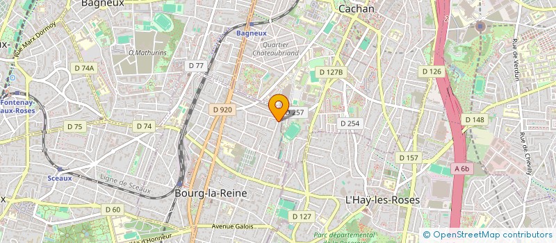 localisation de l'entreprise EYMM à BOURG-LA-REINE