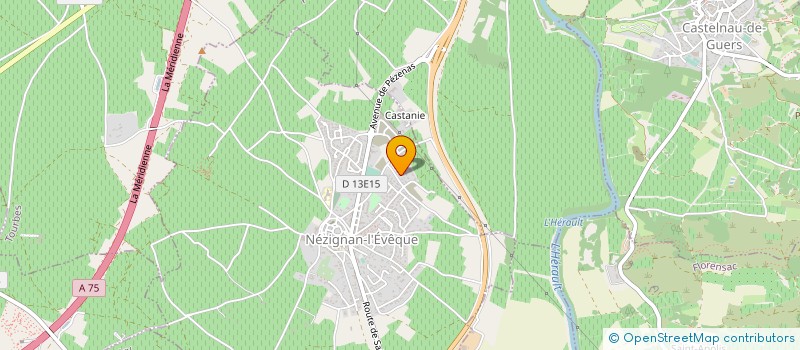 localisation de l'entreprise EYMOFRUIT GOURMET à PEZENAS