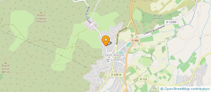 localisation de l'entreprise EYMOFRUIT LANGUEDOC  SAINT-MARTIN-DE-LONDRES