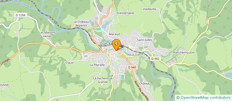 localisation de l'entreprise EYMOUTIERS AUDITION  EYMOUTIERS