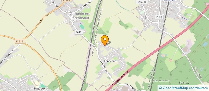 localisation de l'entreprise EYOCH  CAMPHIN-EN-CAREMBAULT