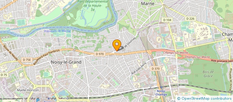localisation de l'entreprise EYOLI à NOISY-LE-GRAND