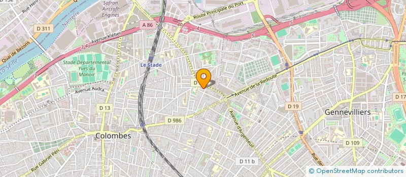 localisation de l'entreprise EYOSS CONSULTING à COLOMBES