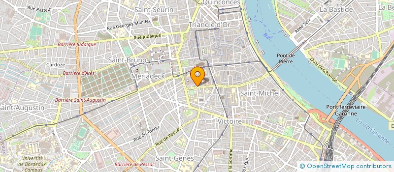 localisation de l'entreprise EYQUEM BARRIERE-DONITIAN-CAILLOL  BORDEAUX