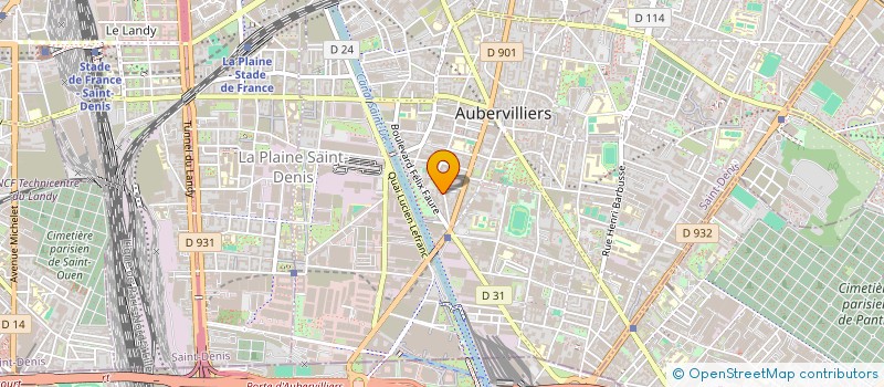 localisation de l'entreprise EYRAM  AUBERVILLIERS