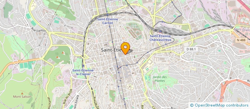 localisation de l'entreprise EYRAUD IMMOBILIER à SAINT-ETIENNE