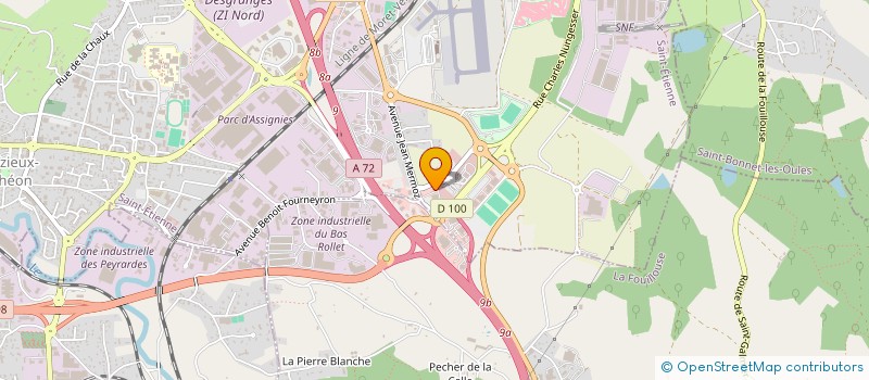 localisation de l'entreprise EYRAUD PUBLICITE  ANDREZIEUX-BOUTHEON