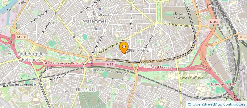 localisation de l'entreprise EYRAUD-SORIANO  LILLE