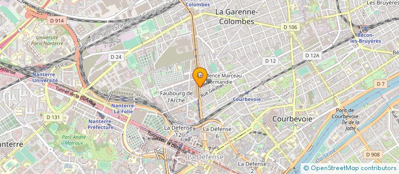 localisation de l'entreprise EYRETEL FRANCE à COURBEVOIE