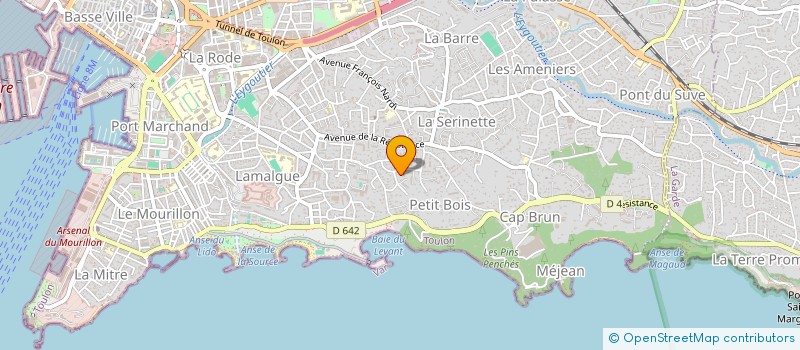 localisation de l'entreprise EYRIES MICHEL & FREDERIC  TOULON