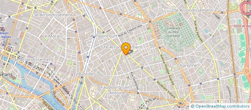 localisation de l'entreprise EYRIS à PARIS