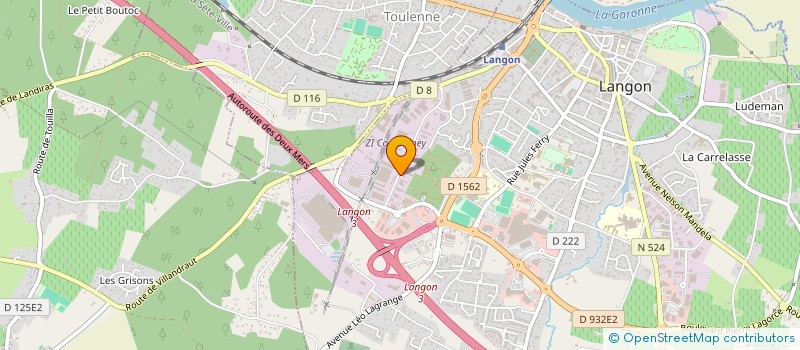 localisation de l'entreprise EYROMAR à LANGON