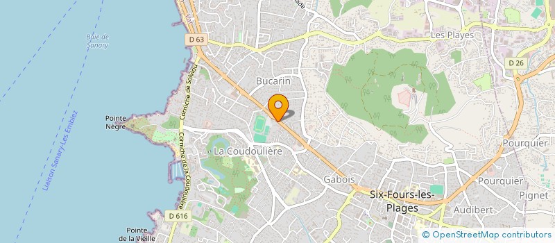localisation de l'entreprise EYSSINA FC à SIX-FOURS-LES-PLAGES