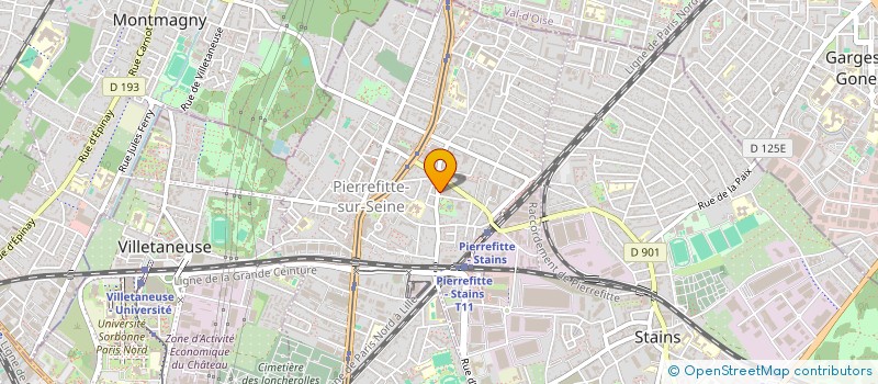 localisation de l'entreprise EYUP à PIERREFITTE-SUR-SEINE