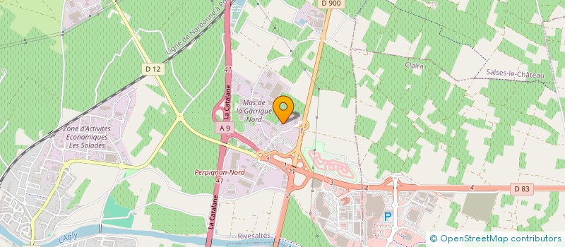 localisation de l'entreprise EYVALIS  RIVESALTES