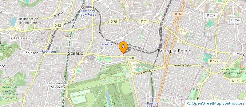 localisation de l'entreprise EYVOLUTION à SCEAUX
