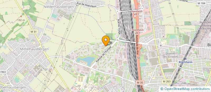 localisation de l'entreprise EYWA  COLMAR