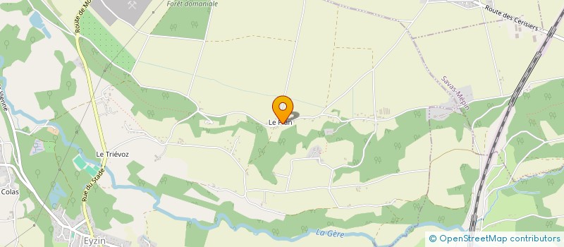 localisation de l'entreprise EYZINOISE  EYZIN-PINET