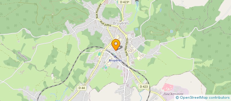 localisation de l'entreprise EYZO PRODUCTION SA à BRUYERES