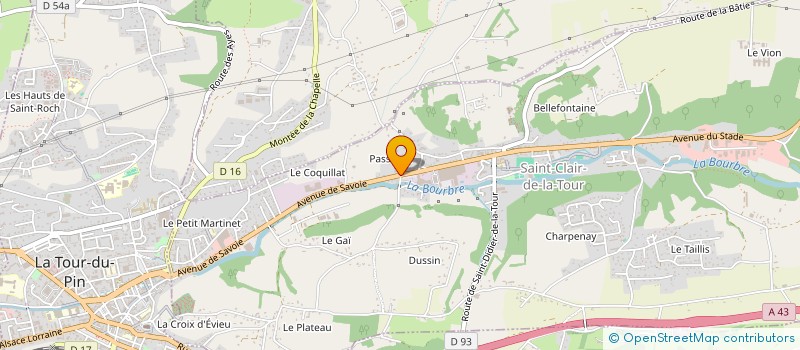 localisation de l'entreprise EZ ALPES  SAINT-CLAIR-DE-LA-TOUR