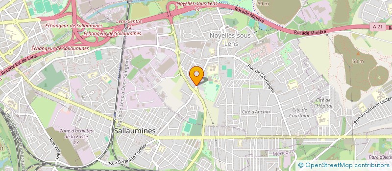 localisation de l'entreprise EZ CARS  NOYELLES-SOUS-LENS