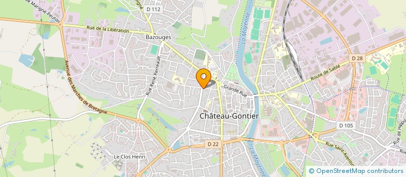 localisation de l'entreprise EZ COACHING ET FORMATION à CHATEAU-GONTIER-SUR-MAYENNE